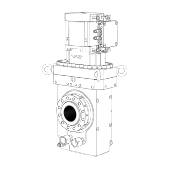 ITER Type 3 マイクロ波伝送線路用 UHV オールメタルゲートバルブ（コルゲート）