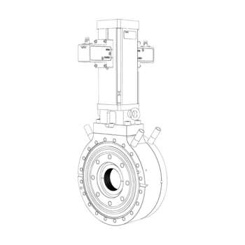 ITER Type 7 マイクロ波伝送線路用オールメタルシャッターバルブ（コルゲート）