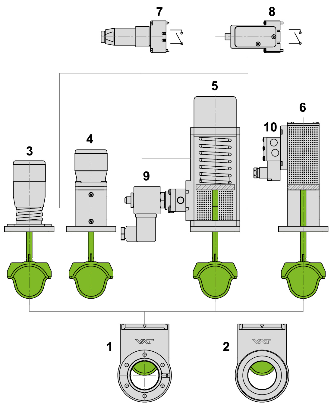 Mini-UHV-Schieber
